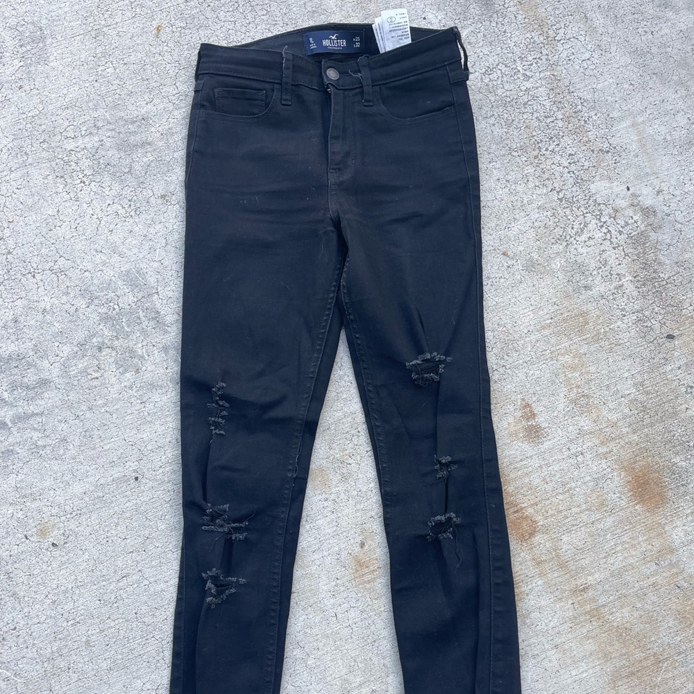High waist Black hollister size 1